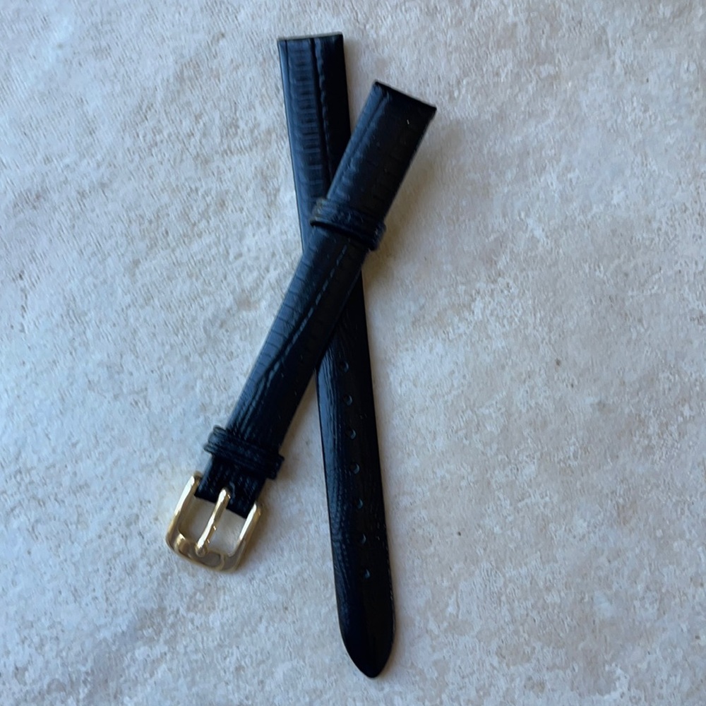 Watch Band Spidel 12mm Lizard grain leather band
